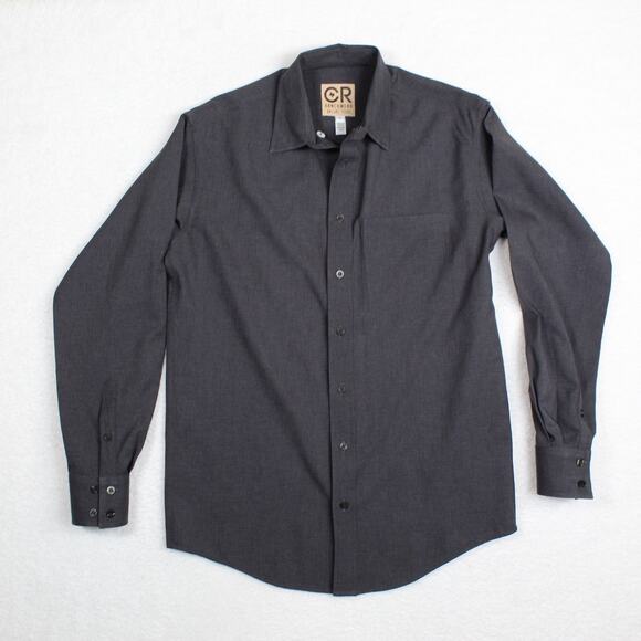 CR RanchWear Shirt Mens Small Gray Button Up Western Work Wear Made In USA - Picture 1 of 7